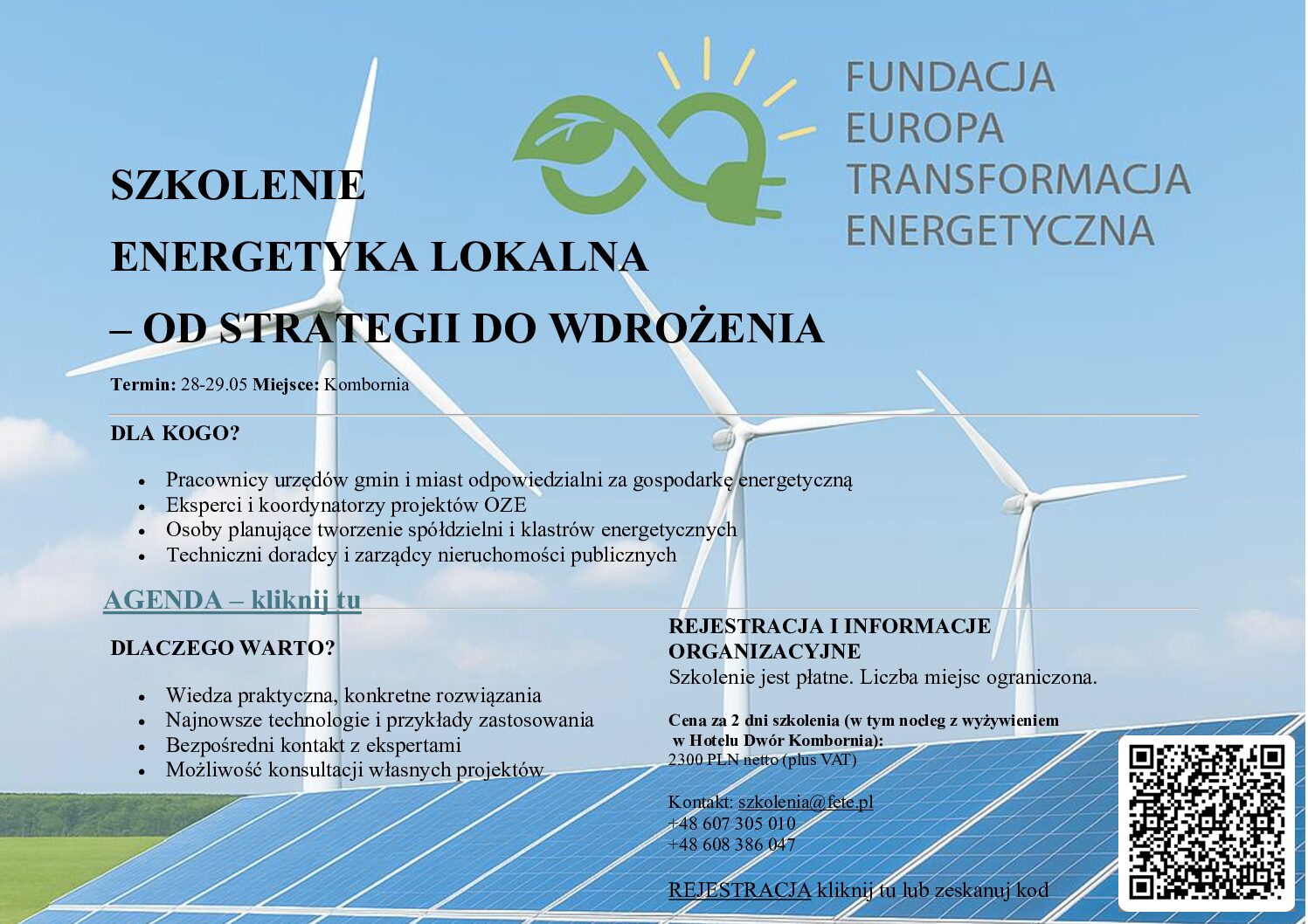 Profesjonalne Szkolenie Energetyka Lokalna – Strategia i Wdrożenie OZE dla Twojej Firmy lub Gminy!